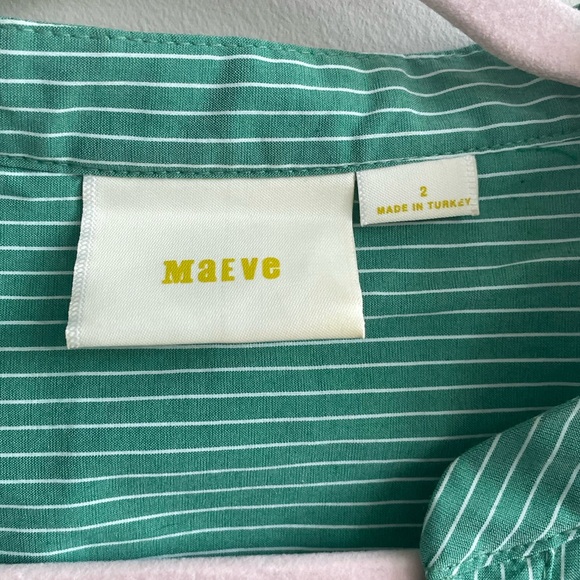 Anthropologie Maeve Katherine Knotted Striped Blouse - Picture 7 of 10